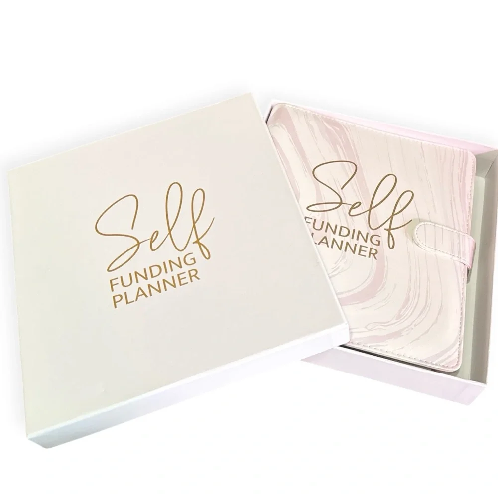 Self Funding Luxury Undated 12 Month Planner / Daily Organizer, Pink Marble, NEW